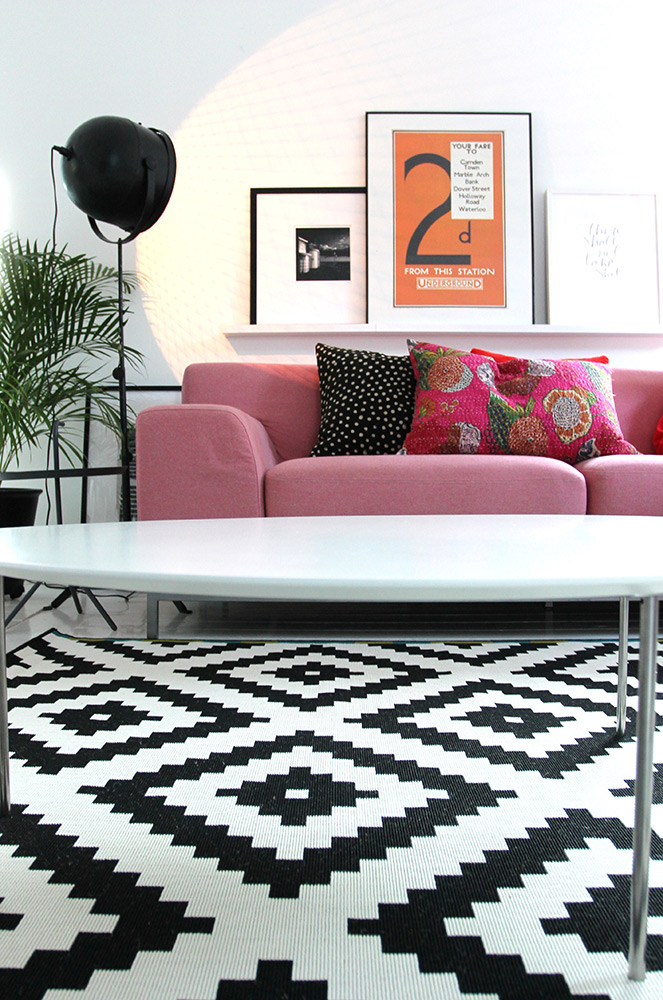 Black and White IKEA Rug – Adorable Home