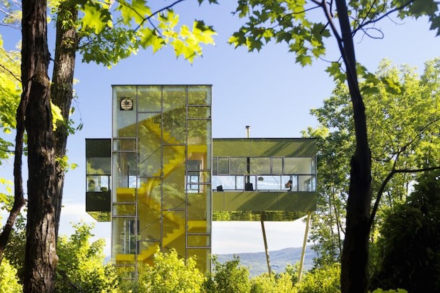 Glass Tower House In The States