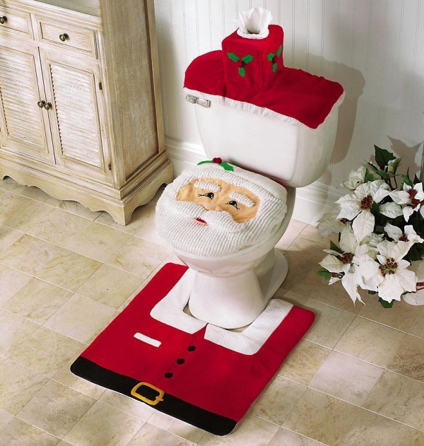 Santa Toilet Set