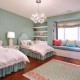Children'S Twin Bedroom In Turquoise
