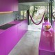 Contemporary Purple Kitchen