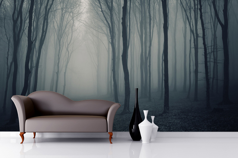 Grey-Mist-Forest-Wall-Mural