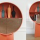 Luna Minimalist Cabinet In Orange