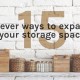 How To Expand Storage Space At Home Infographic
