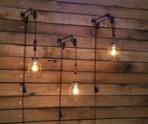 Pulley Mounted Industrial Wall Lights 11