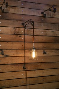 Pulley Mounted Industrial Wall Lights 3
