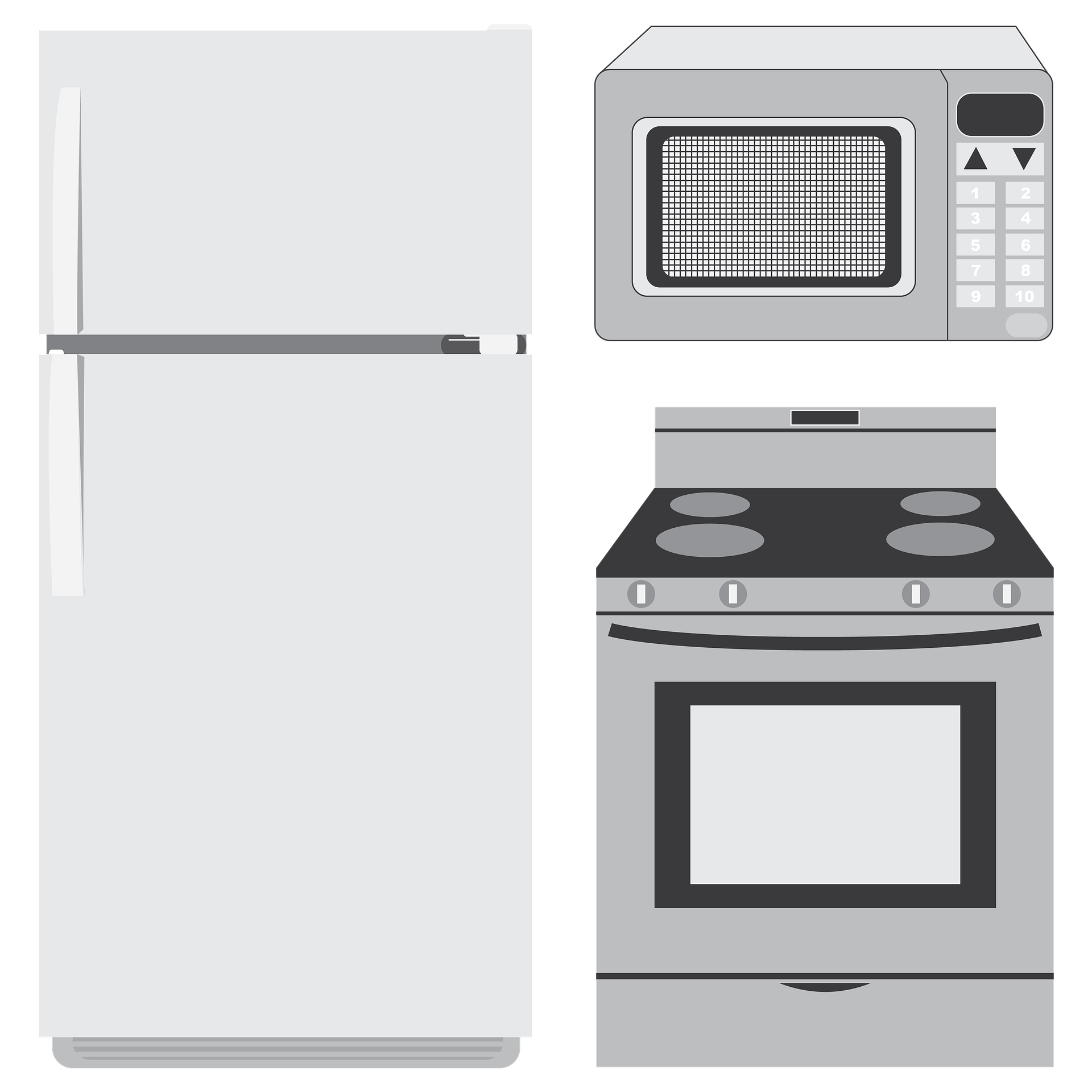 Fridge, Microwave And Oven