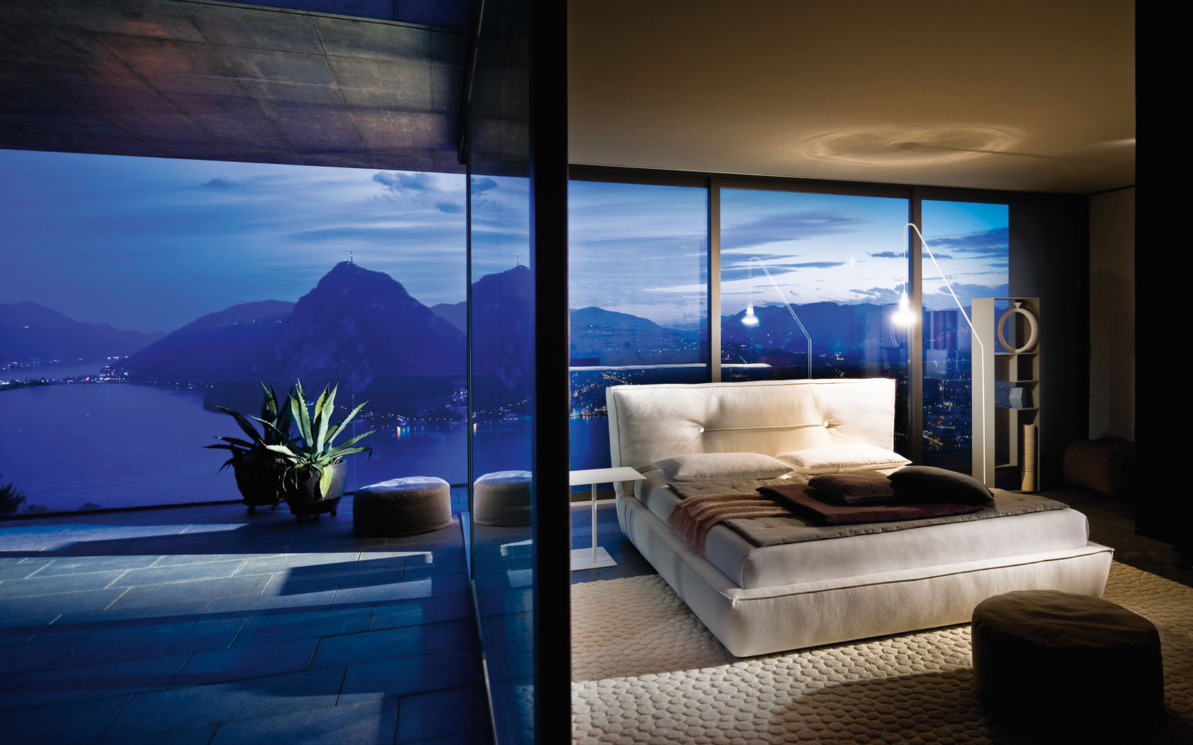 Bedroom With Floor-To-Ceiling Windows