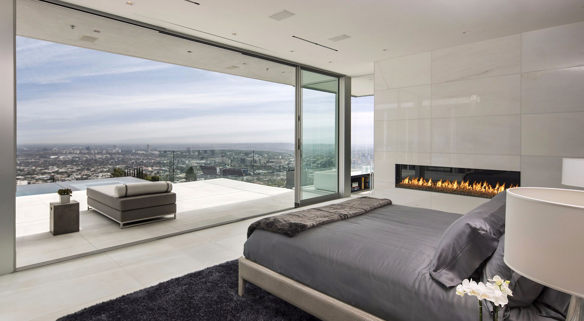 Bedroom With Floor-to-Ceiling Windows