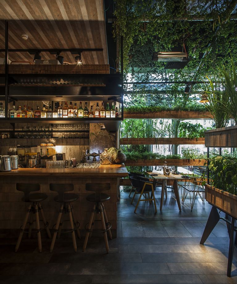 A Natural  Restaurant  Interior  Design Adorable Home