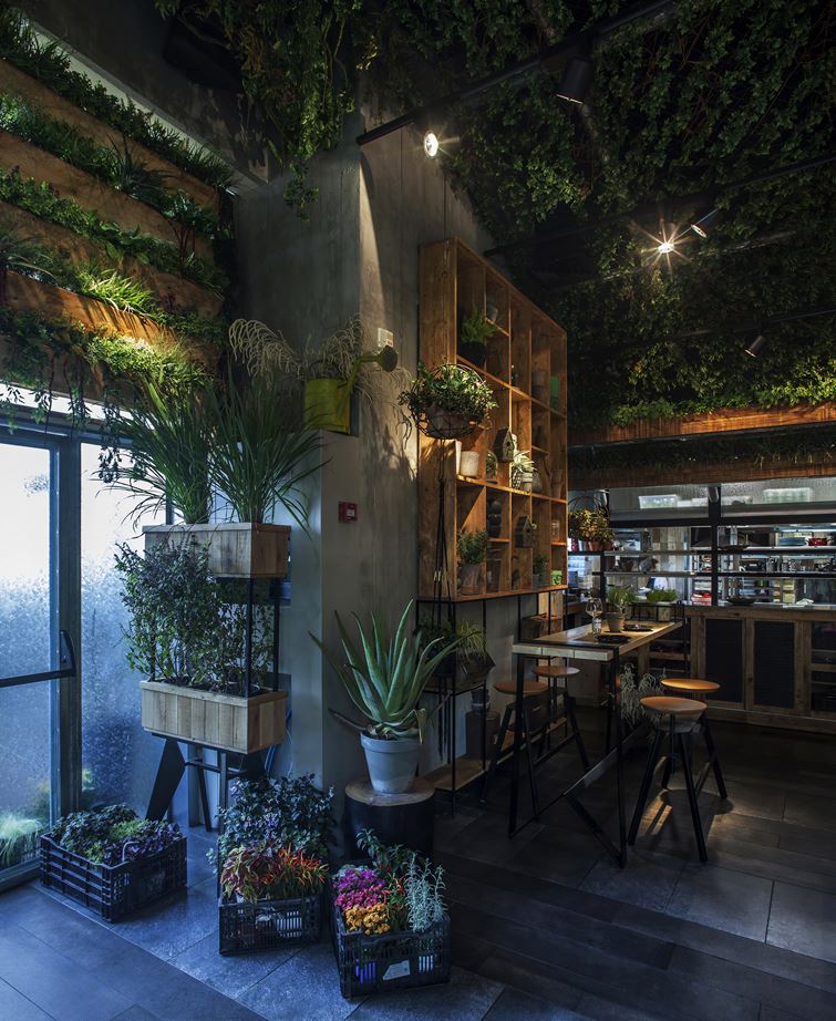 A Table For Guests In The Segev Kitchen Garden Restaurant