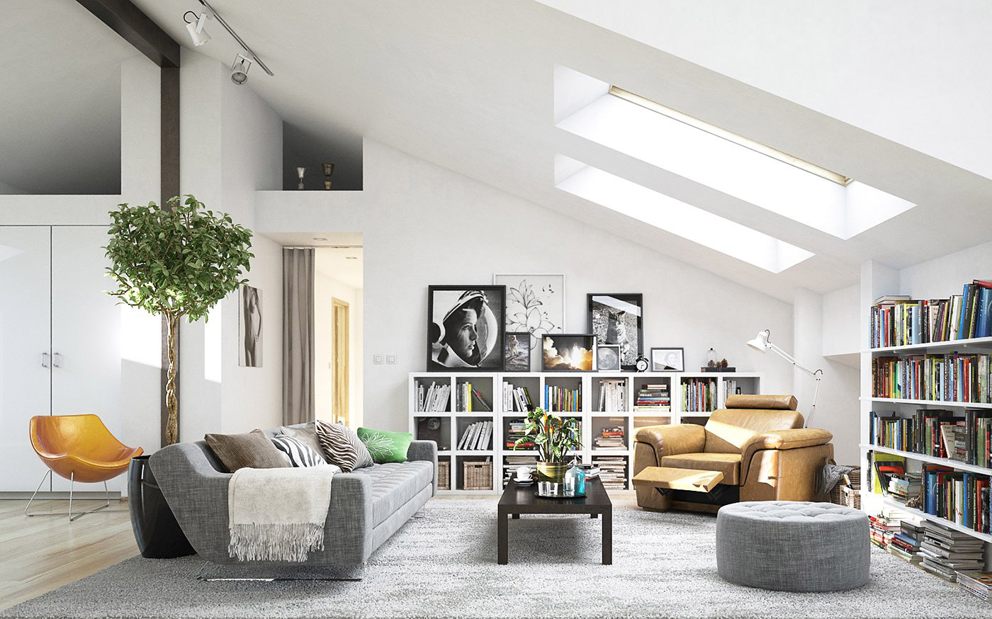 39 Attic Living Rooms That Really Are