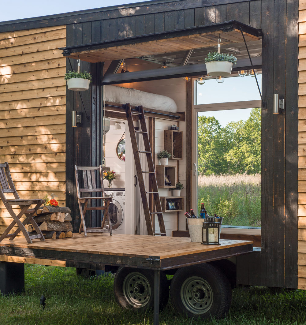 Trailer Home With A Porch