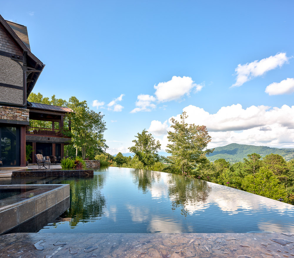 Infinity Pool In A Mountain Resort