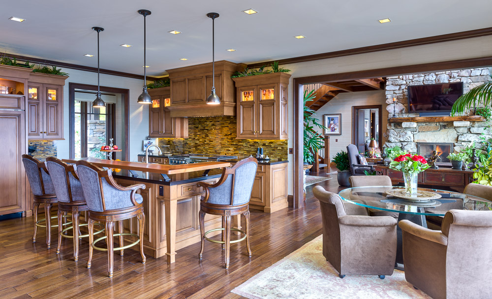 Wood And Stone Rustic Kitchen