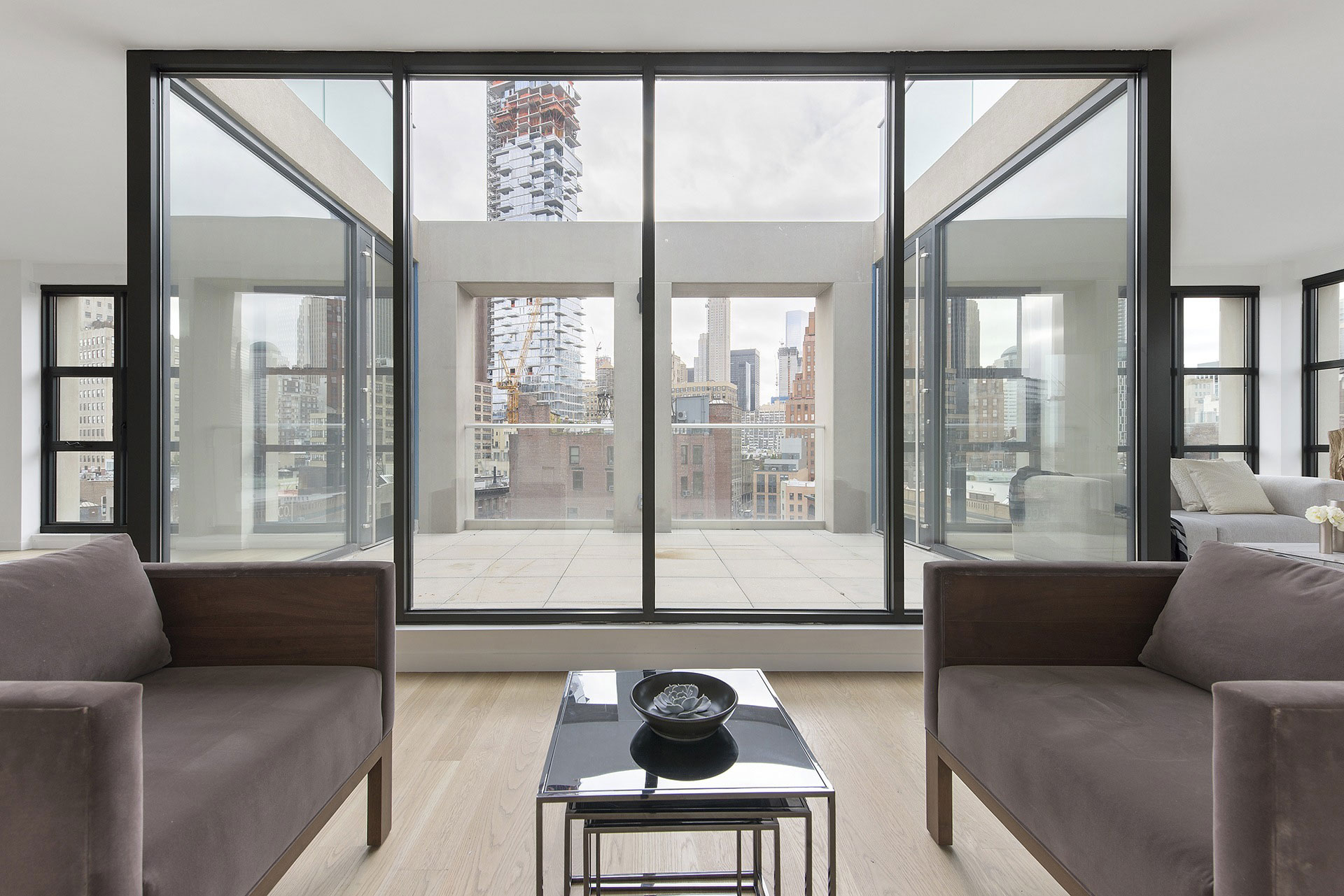 Upper Level Of A Tribeca Penthouse