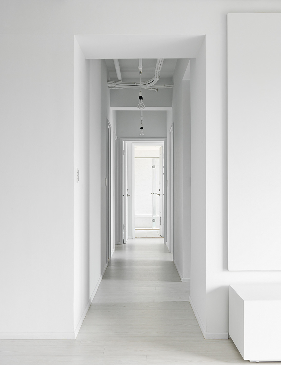 All White Corridor