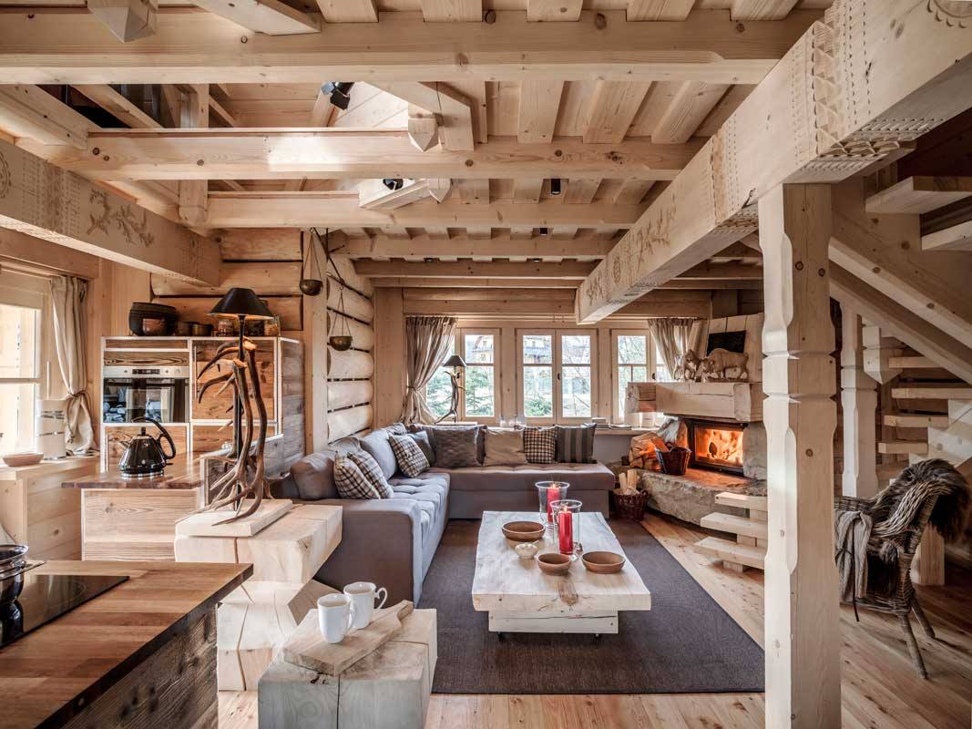 Cozy Rustic Living Room Design