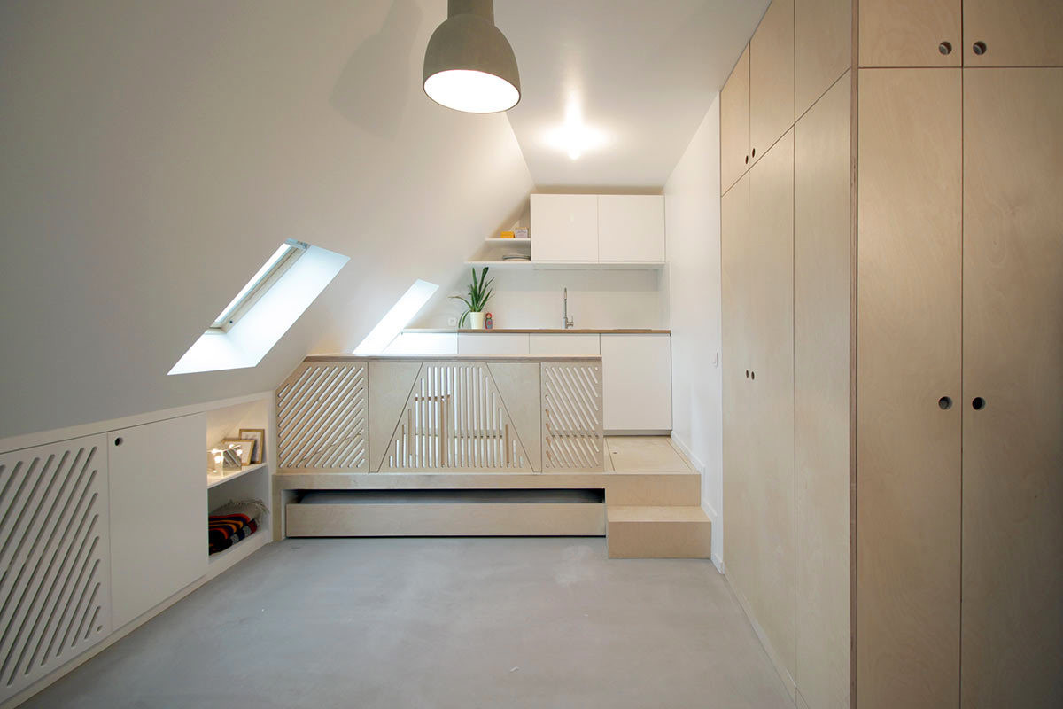 Attic Studio In Pale Shades