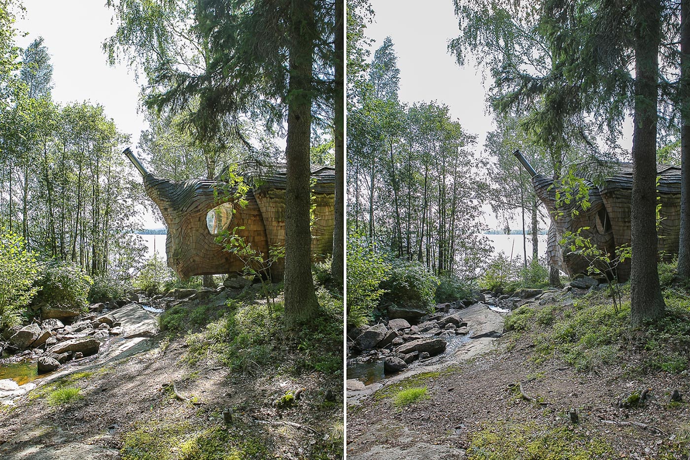 Wooden House In The Forest