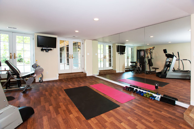 Garage Turned Into A Workout Room