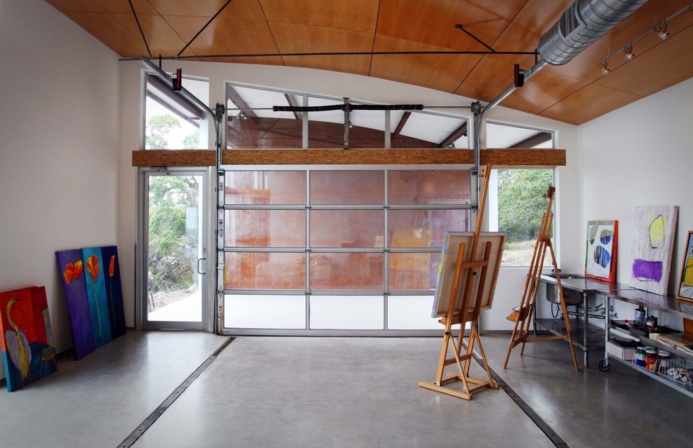 Garage Transfromed Into An Art Studio