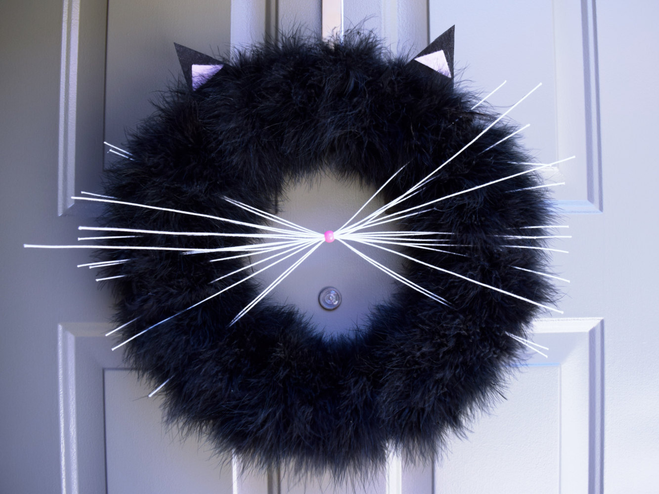 Halloween Cat Wreath Cuteness