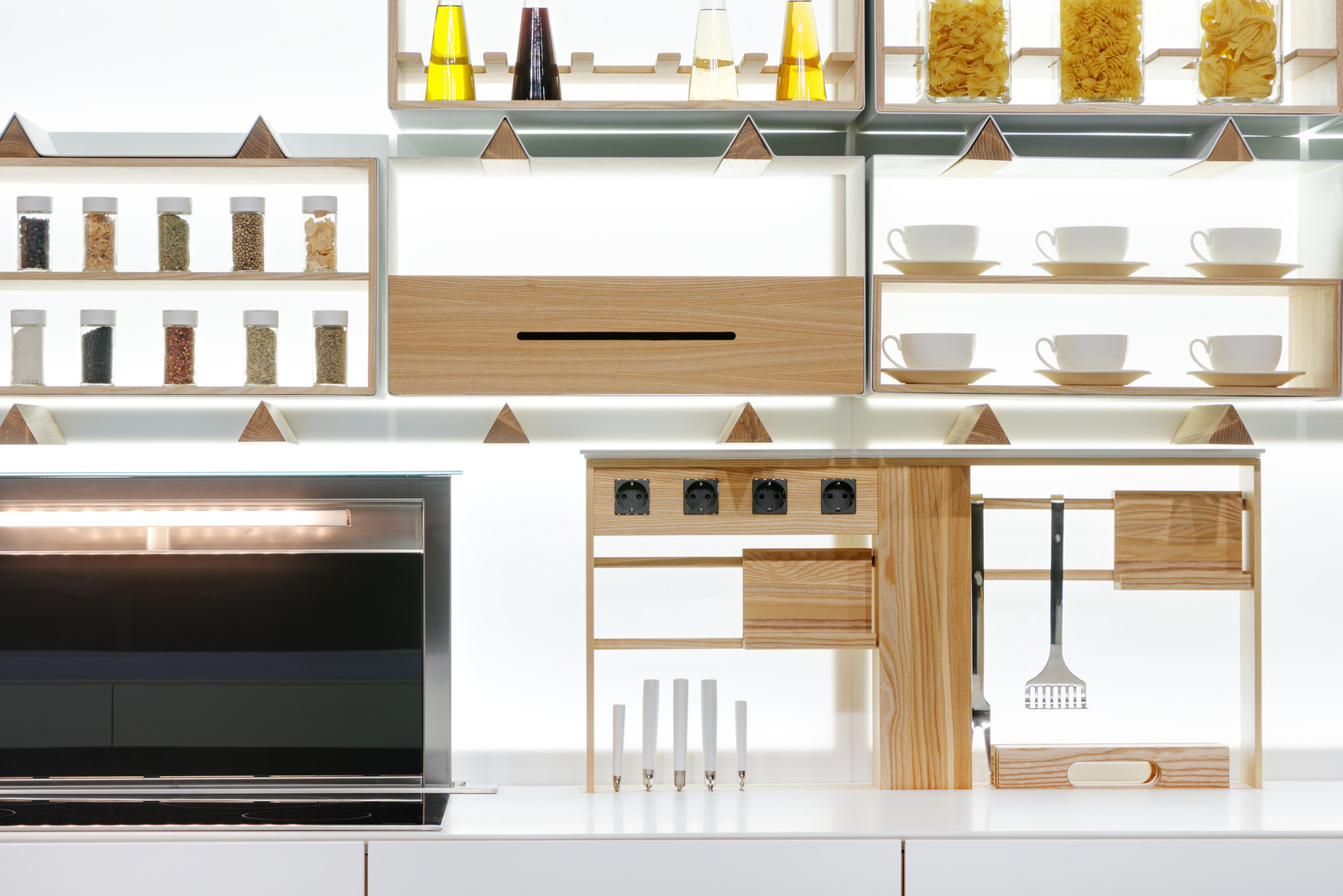 Modular Backlit Kitchen