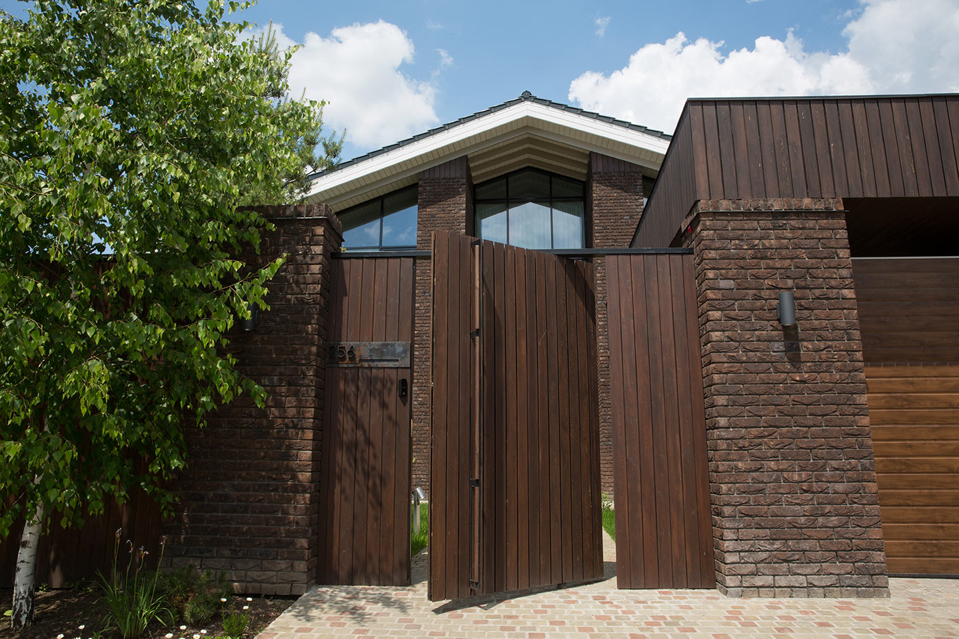 Closed Front Gate Of A Family Home