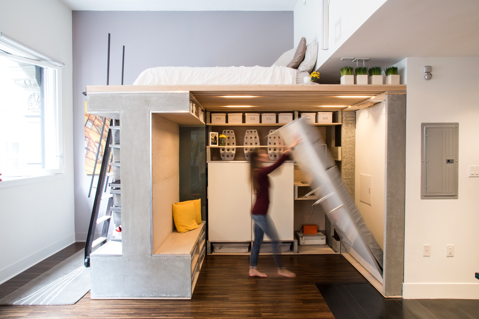 Multi-Functional Loft Unit With A Murphy Bed