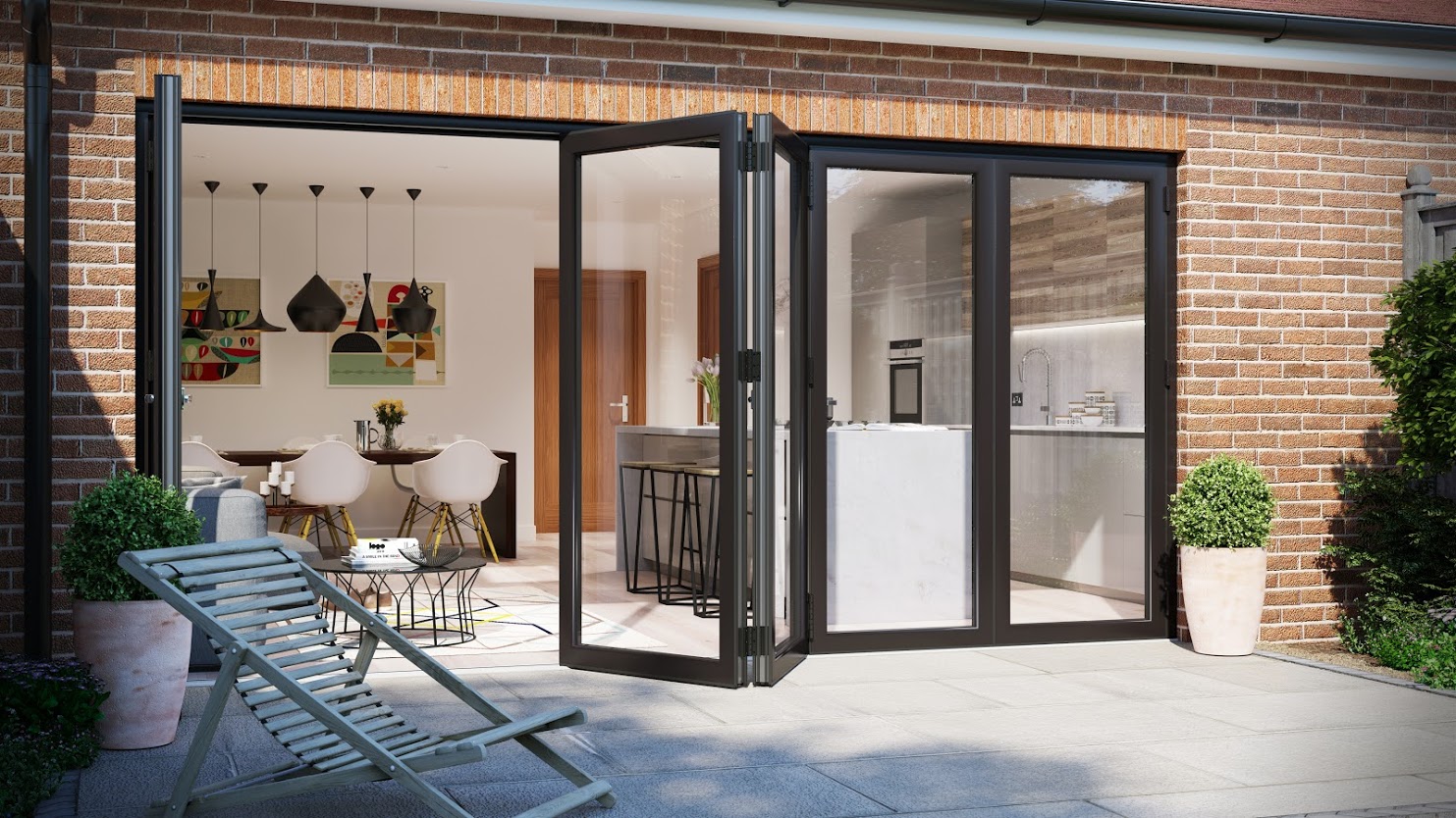 Seamless Indoor-Outdoor Transition Between Living Spaces