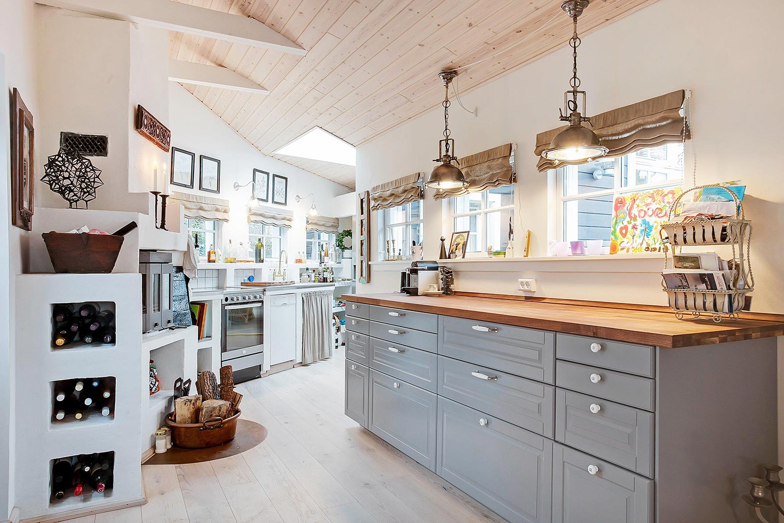 Narrow L Shaped Kitchen