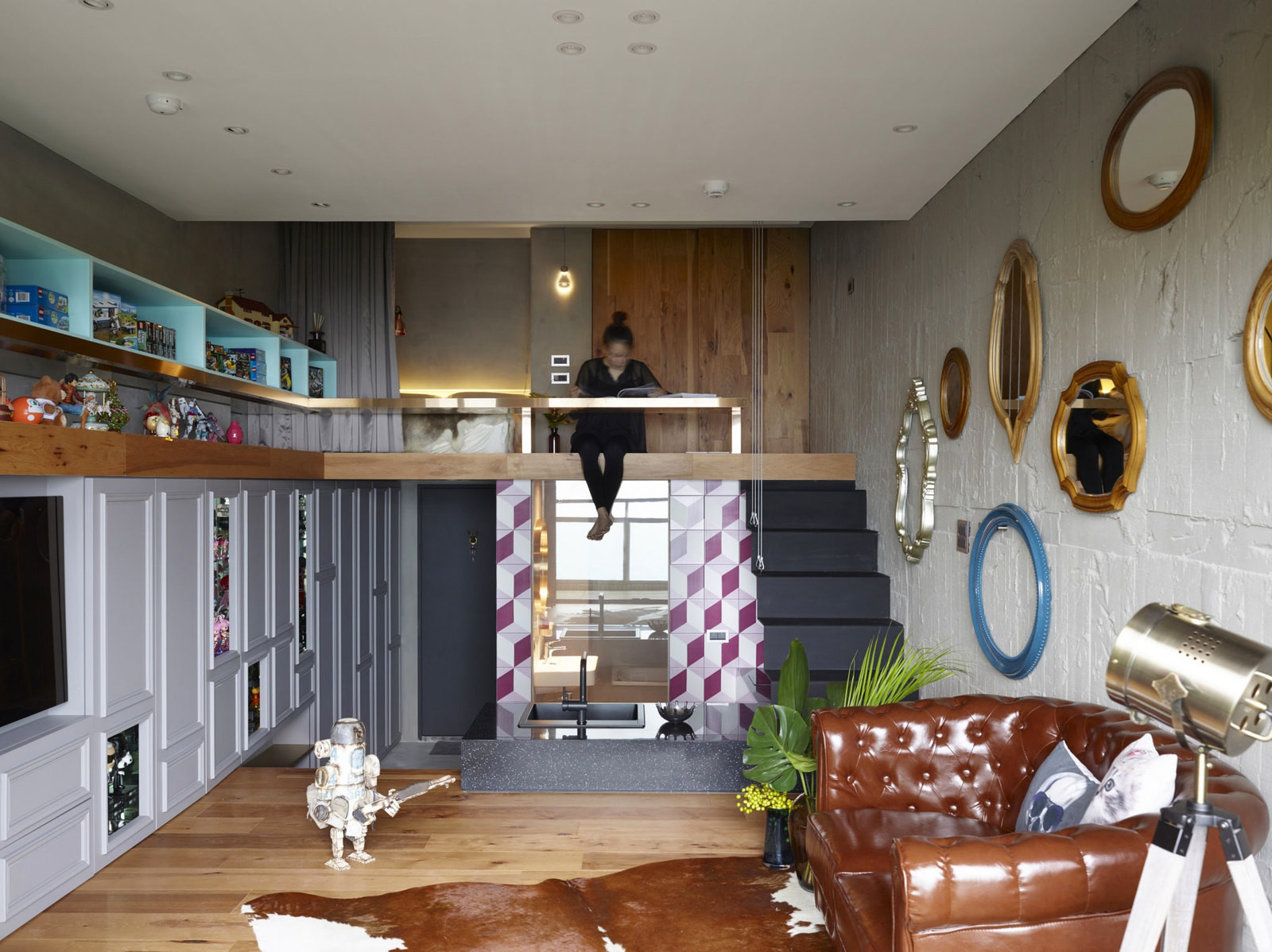 Eclectic Interior Of A Studio Apartment