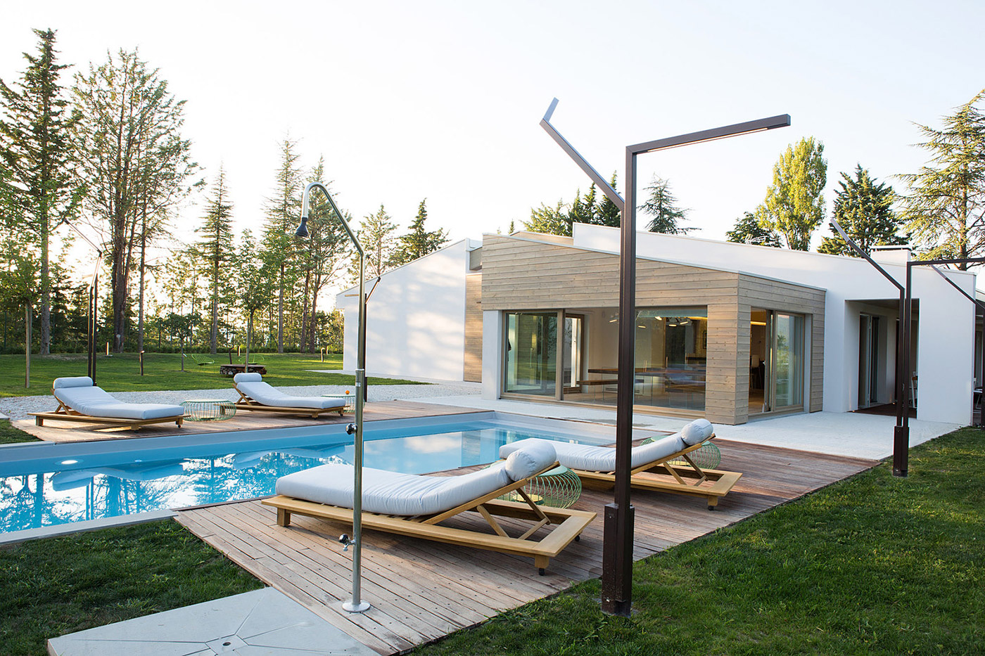 Minimalist Family House With Pool