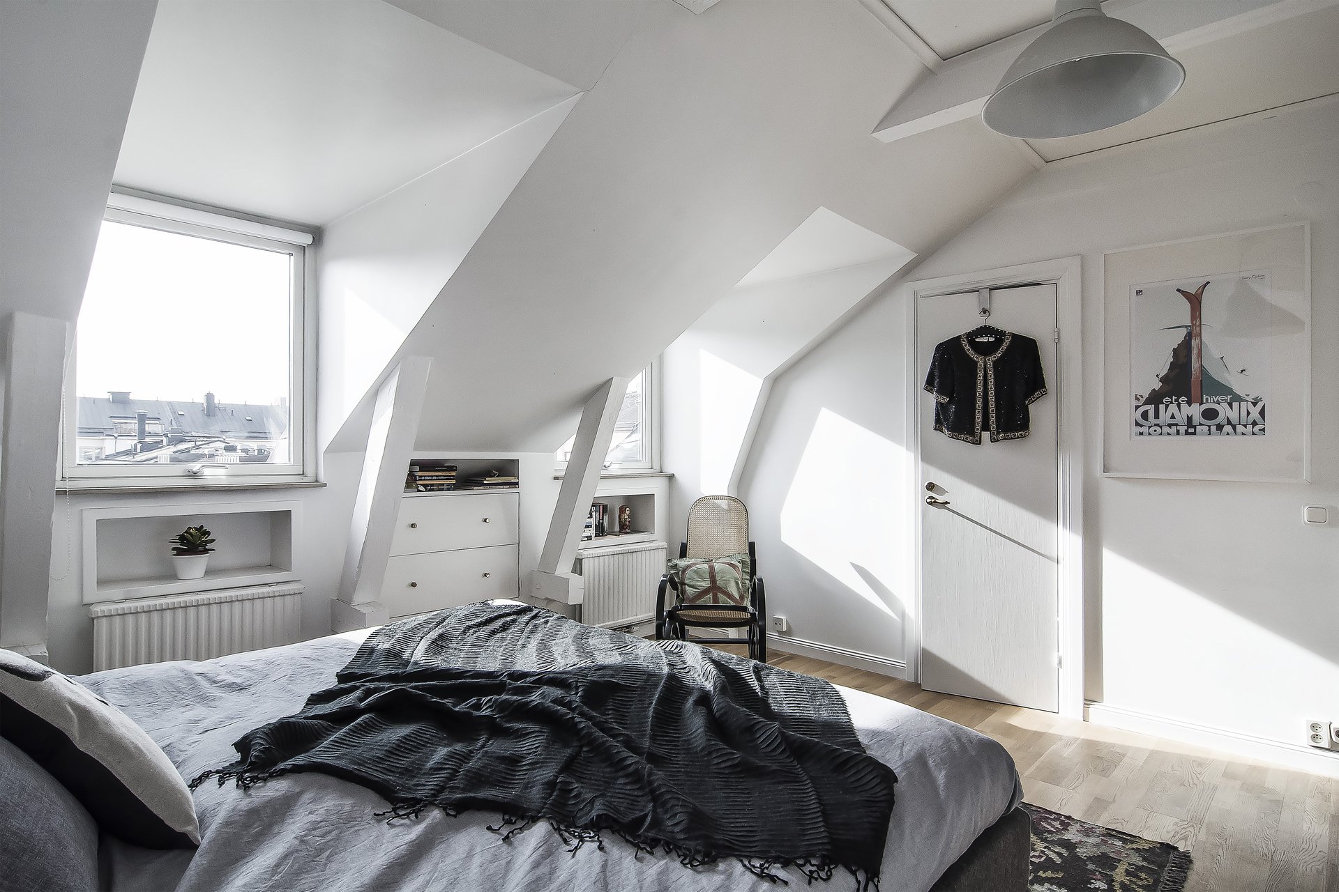 Black And White Apartment - View From The Window Of The Master Bedroom