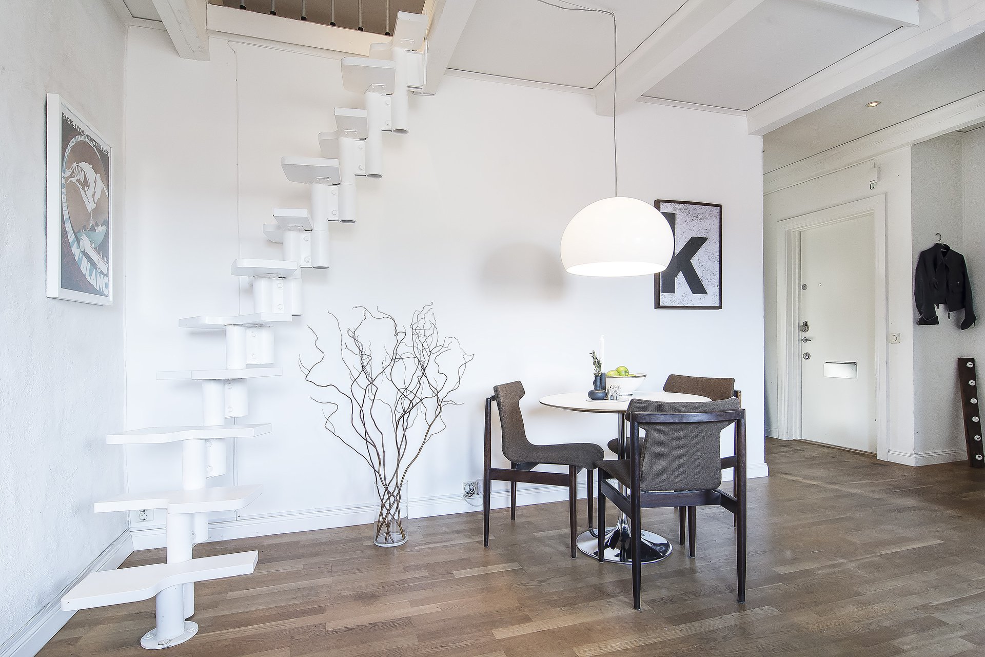 Black And White Loft - Dining Area