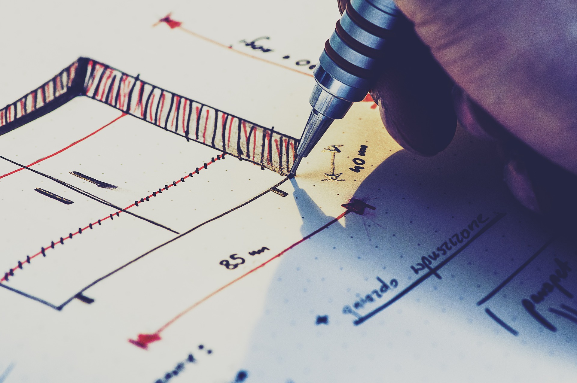 Drawing And Measuring Home Furniture