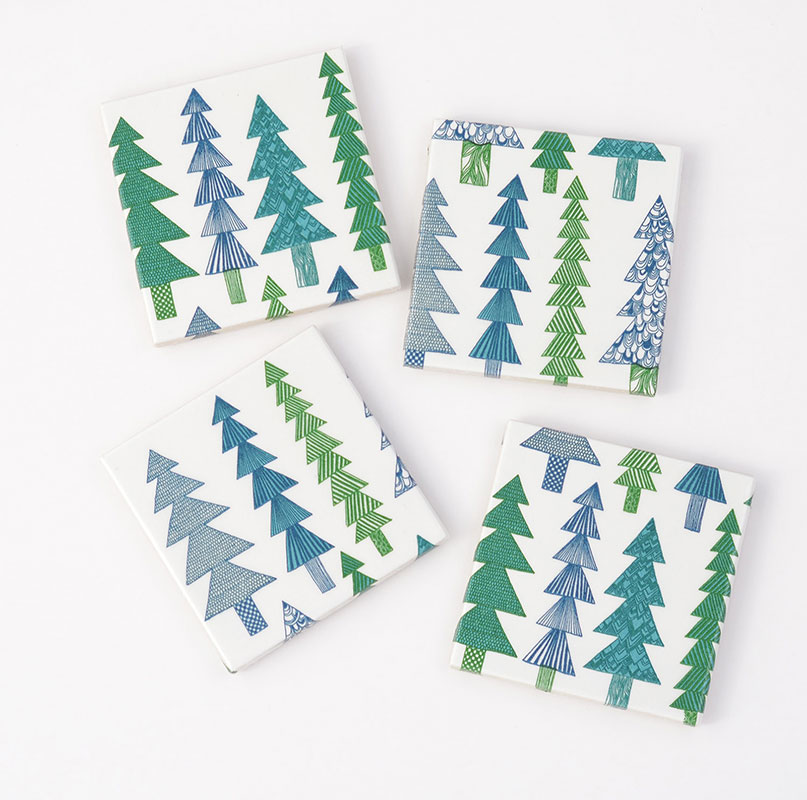 Woodland Christmas Coasters