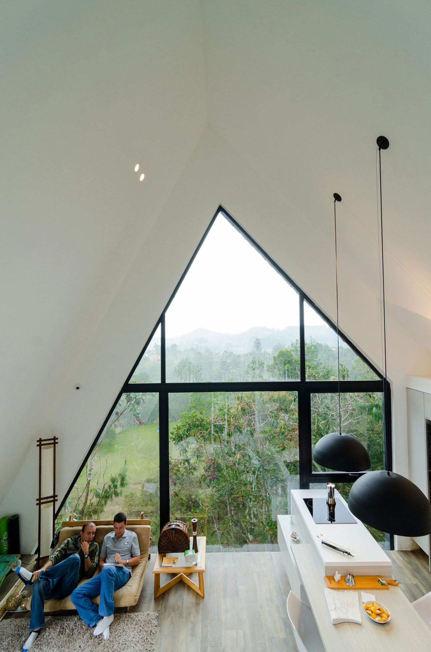 Modern Home With A-Frame Panoramic Window