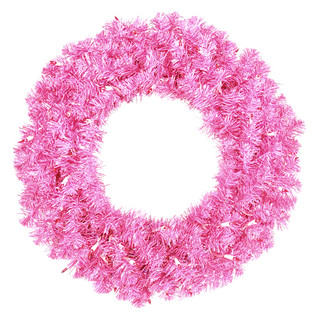 Sparkling Pink Christmas Wreath