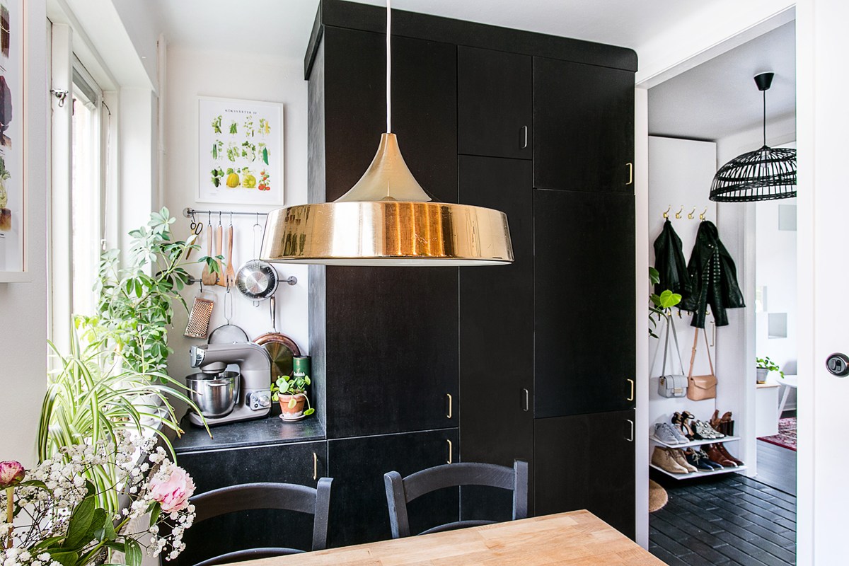 Black Kitchen Cabinets