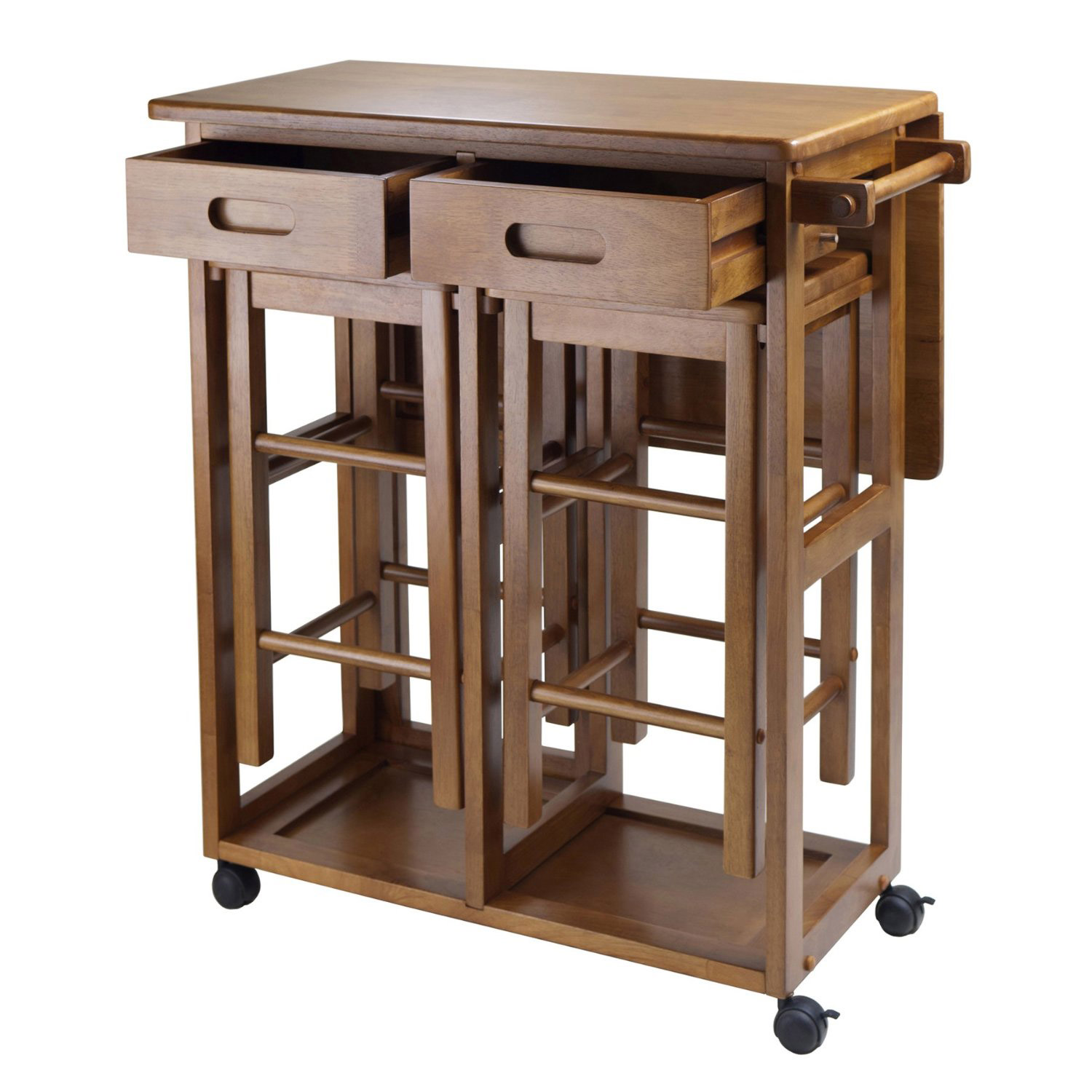 Folding Dining Set With Drawers