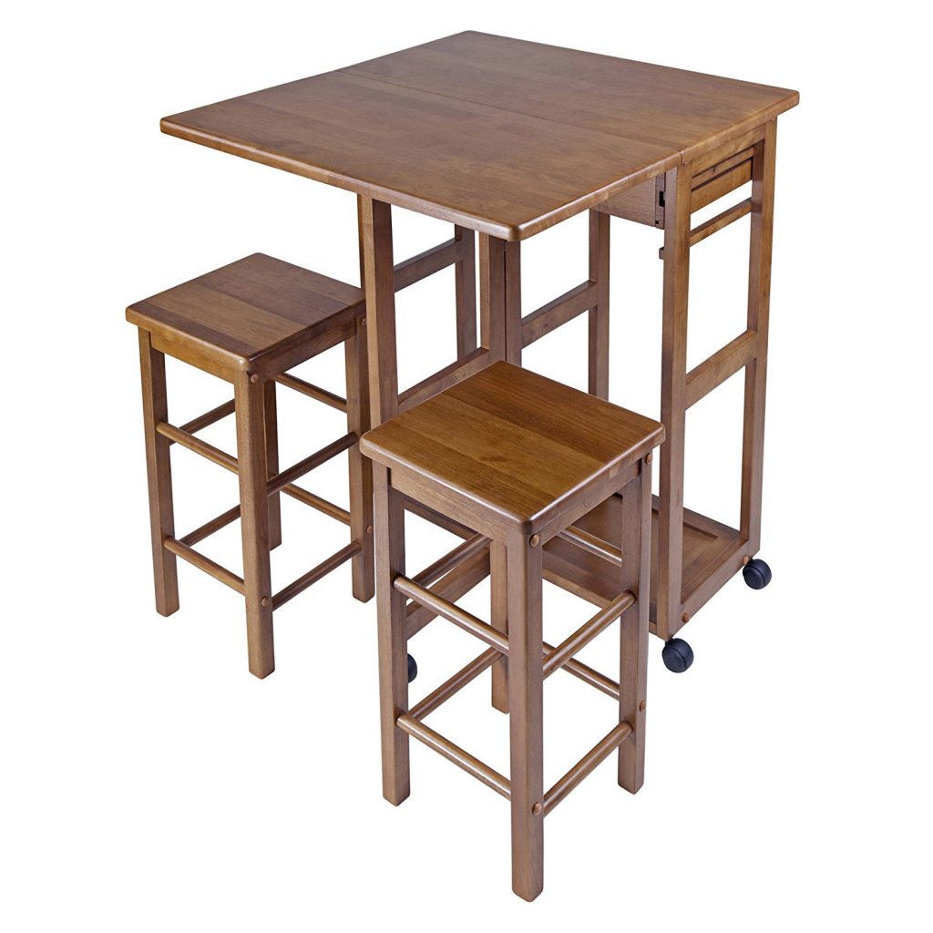 oak space saver table
