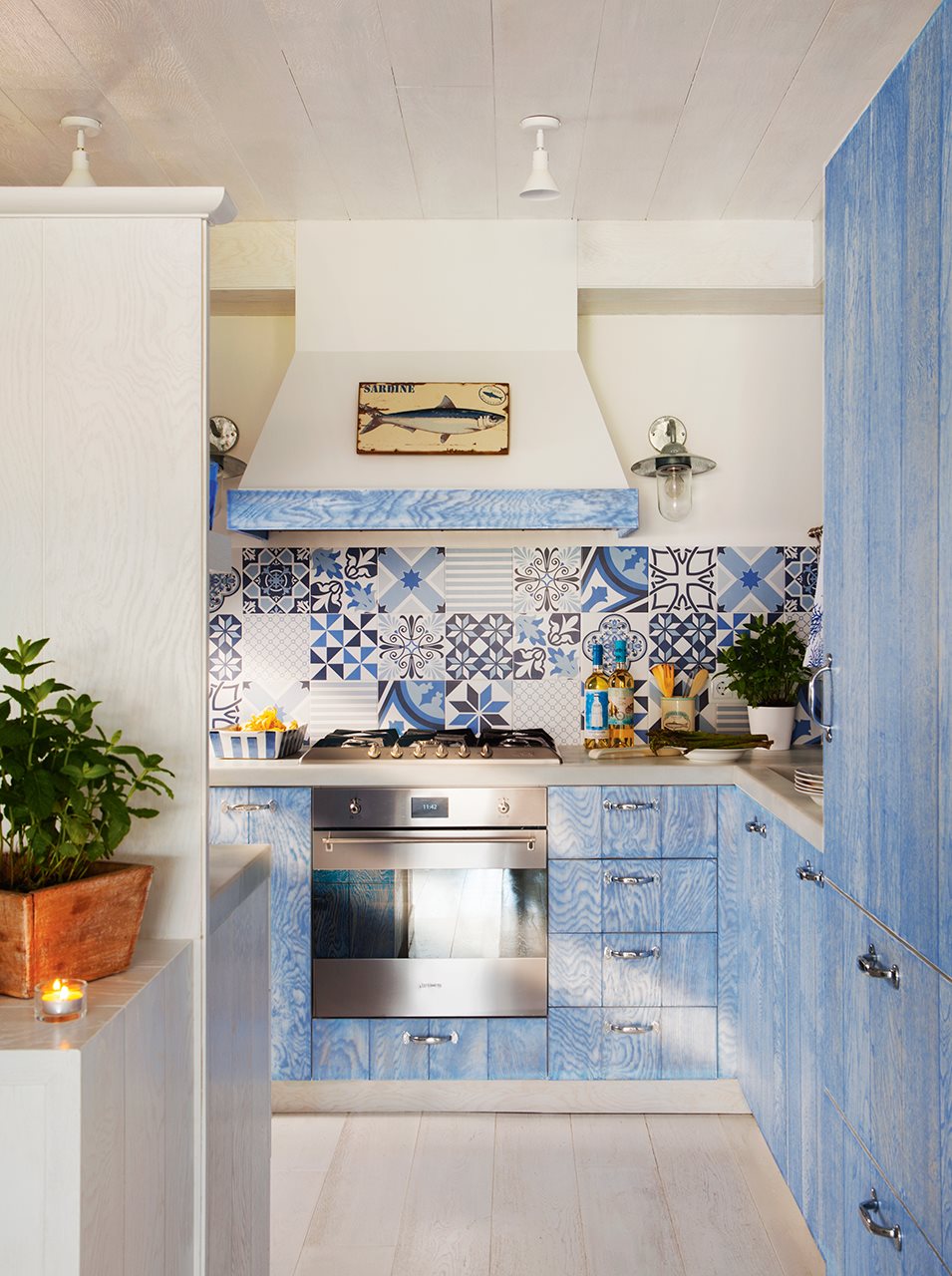 Coastal Style Blue Kitchen