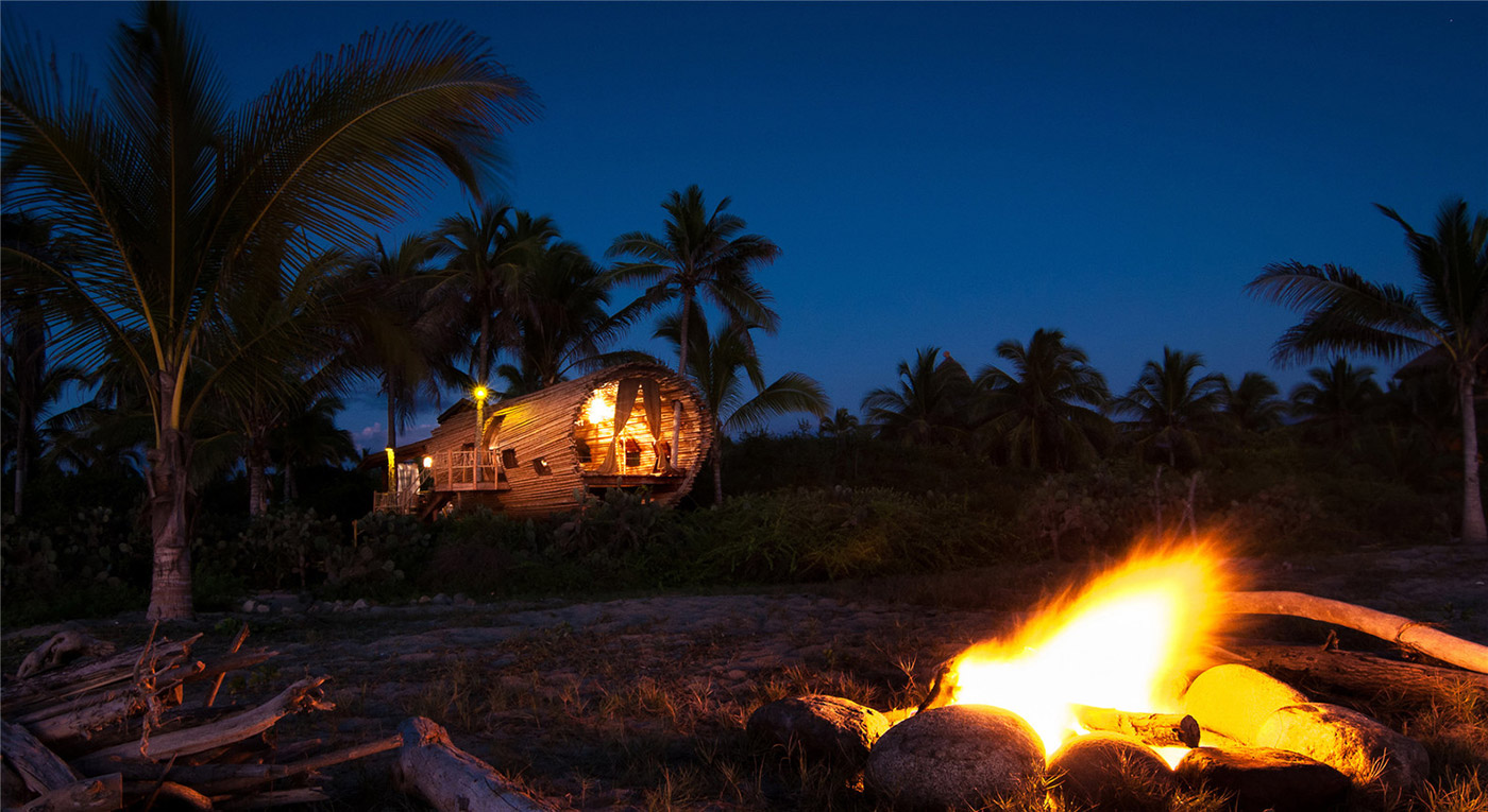 Playa Viva Bungalow By Night