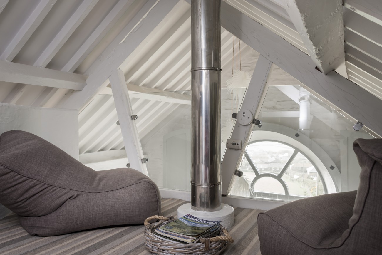 Loft Space With Poufs