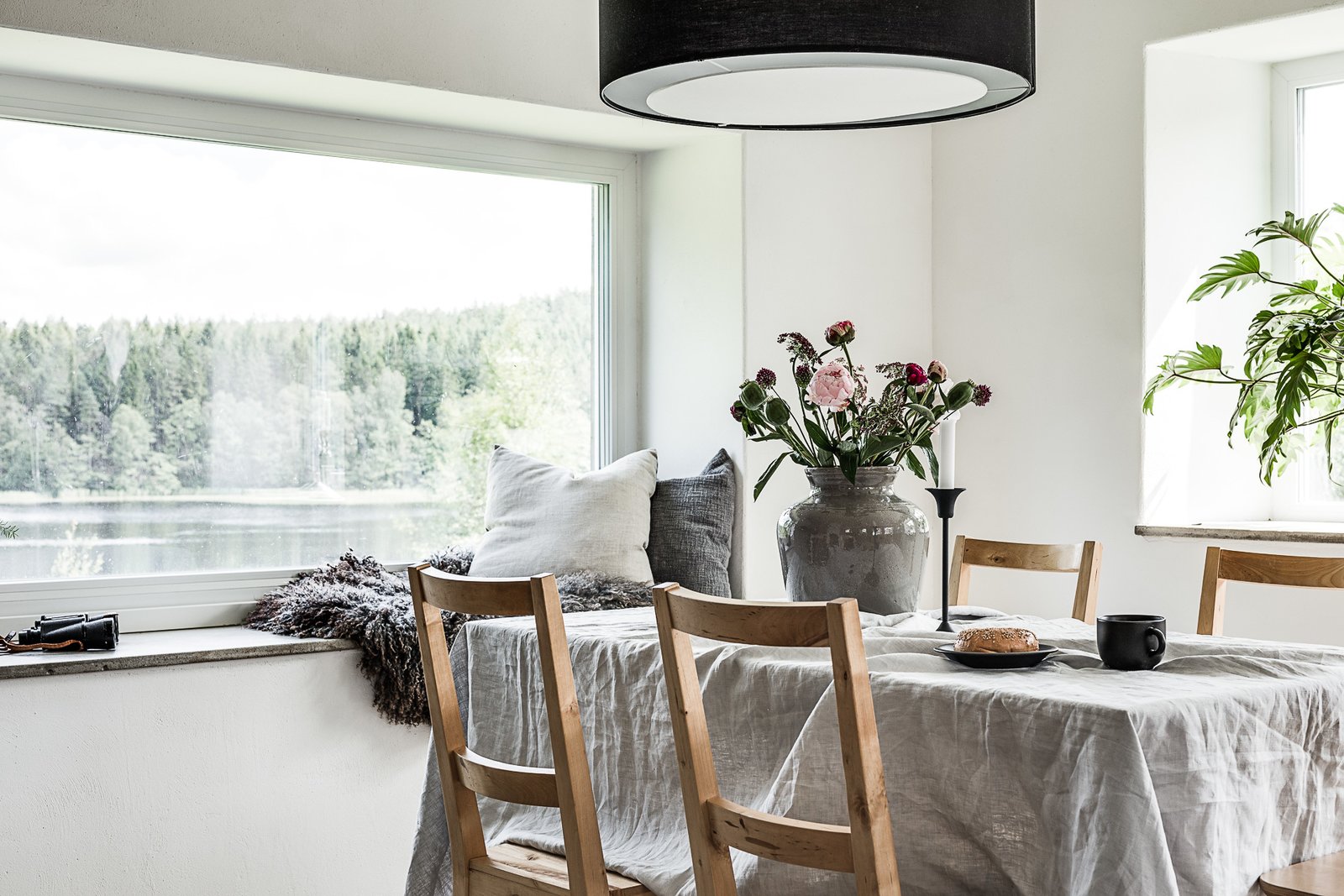 Dining Room With A Lake View