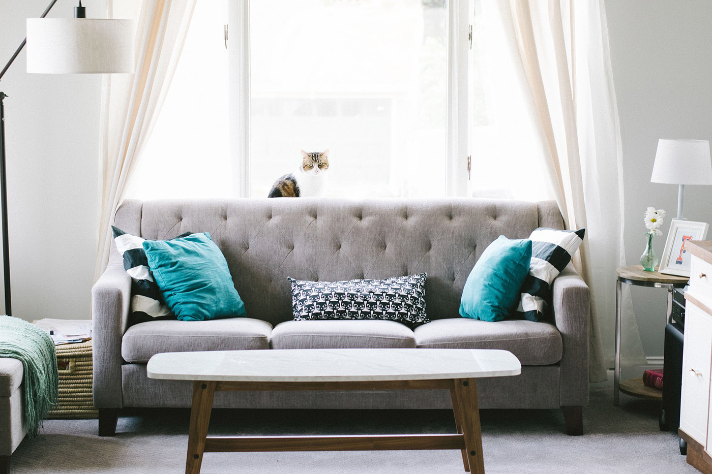 Living Room With Large Window