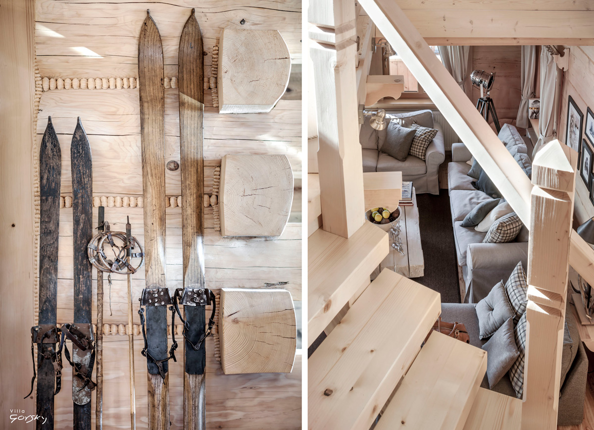 Wooden Ski Chalet