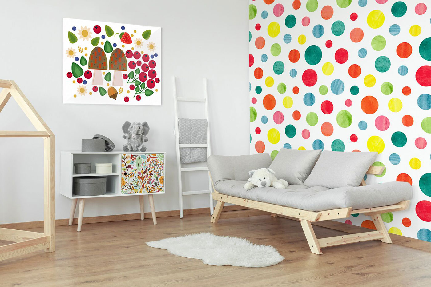 Colorful Dots Wall Murals